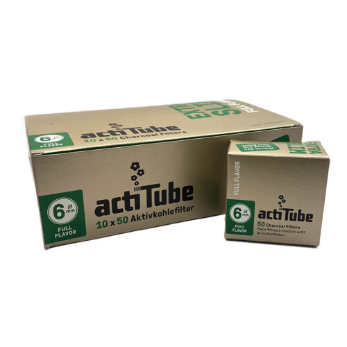 Filtre cu carbon activ actiTube Extra Slim 6 mm/ 50 Buc